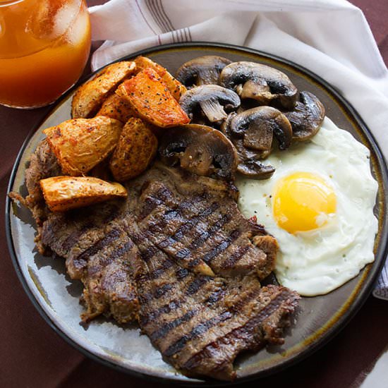 Tender Steak with Mushroom