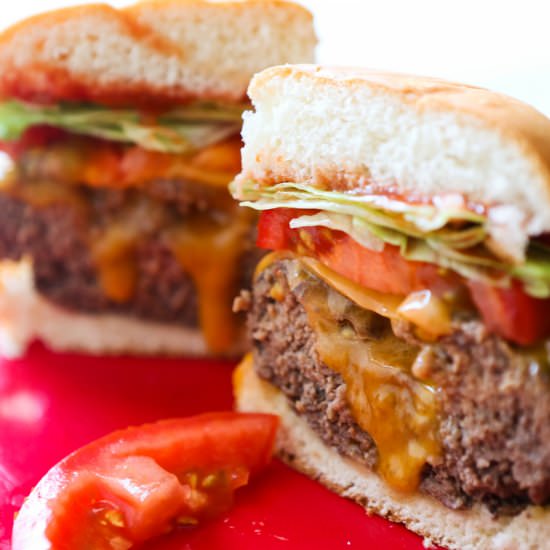 Cheese Stuffed Burgers