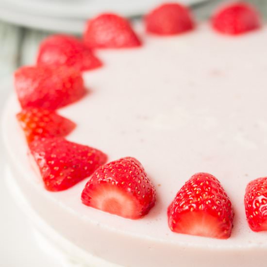 Strawberry Mousse Cheesecake