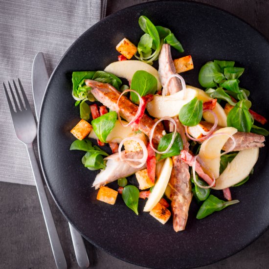 Smoked Mackerel Salad with Apple