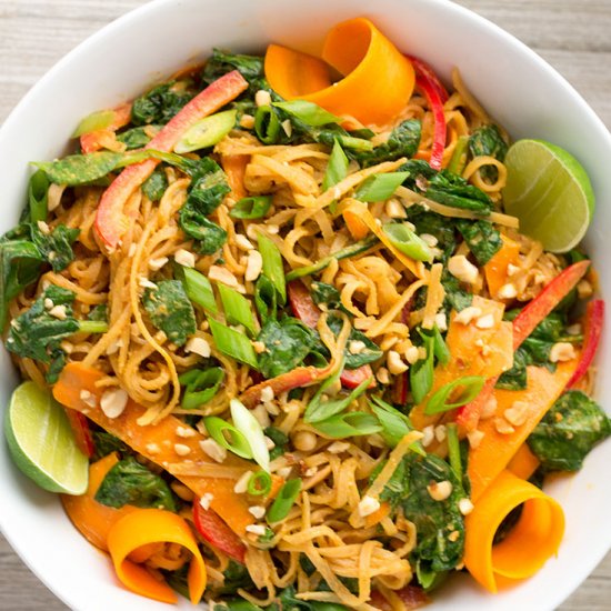 Thai Noodle Salad with Peanut Sauce