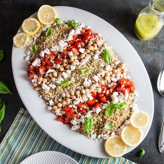 Tomato Chickpea and Quinoa Salad