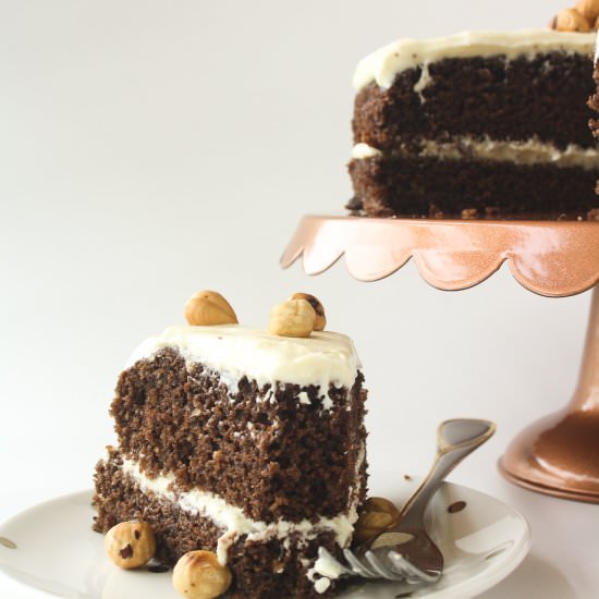 Chocolate Hazelnut Layer Cake