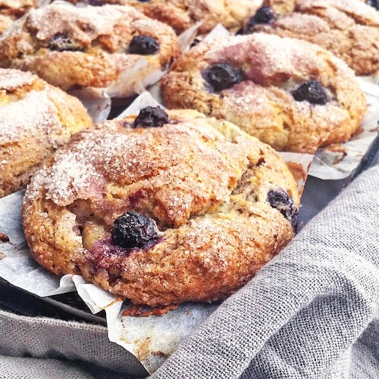 Pear, Apple & Blueberry Muffins