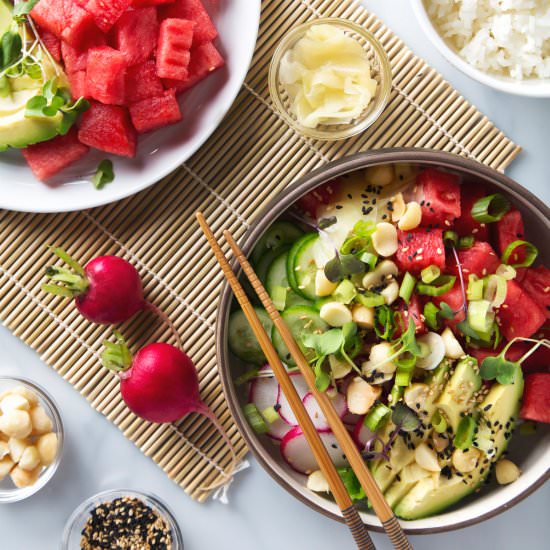 Watermelon Poke Bowl