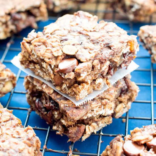 Chocolate Oatmeal Breakfast Bars