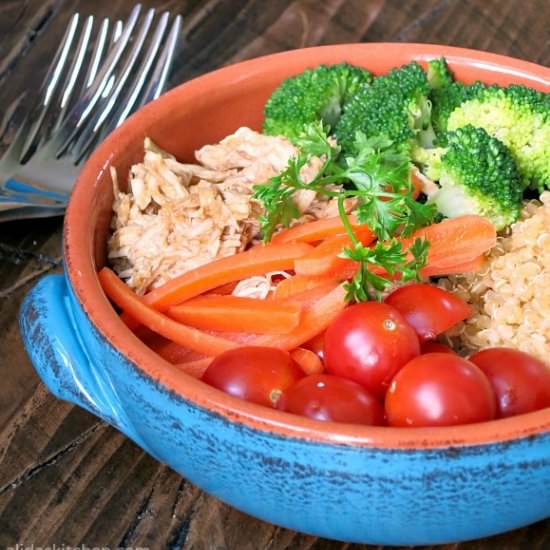 Honey Balsamic Chicken Quinoa Bowl