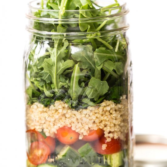 Chickpea & Quinoa Mason Jar Salad