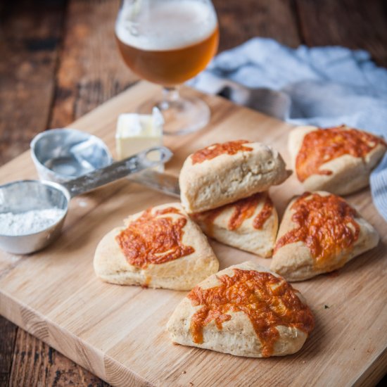 Cheddar Rosemary Beer Scones