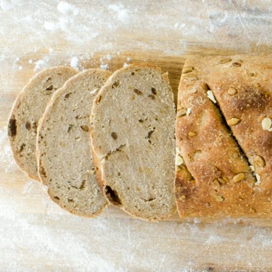 Hearty Wheat Berry Bread