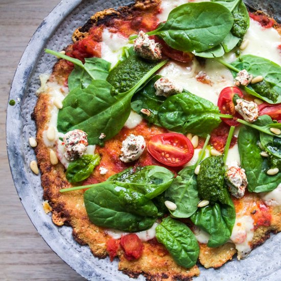 Vegetarian Cauliflower Pizza