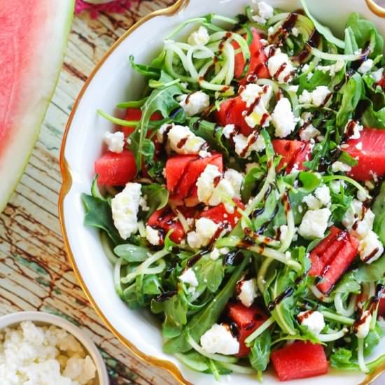 Watermelon Arugula Salad