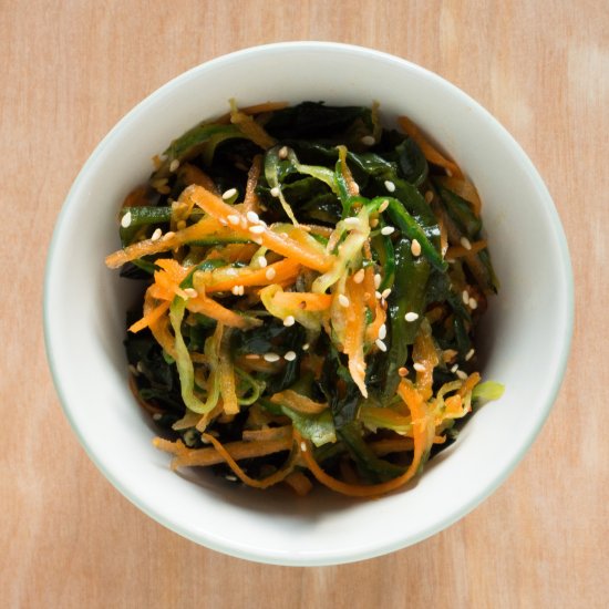 Cucumber, Seaweed and Carrot Salad