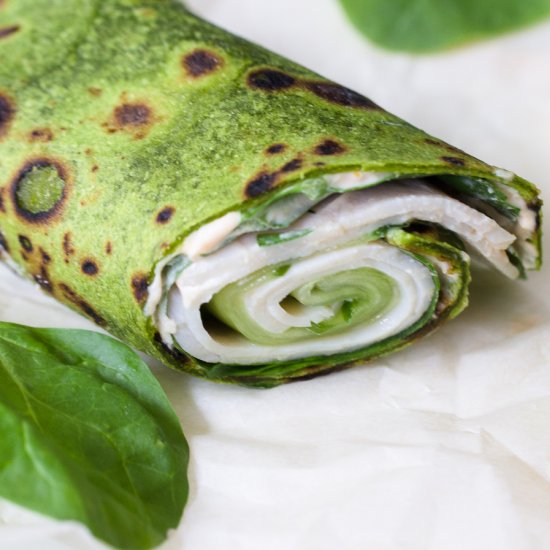 Gluten Free Spinach Turkey Roll Ups