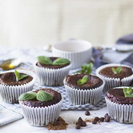 Mint Chocolate Courgette Muffins