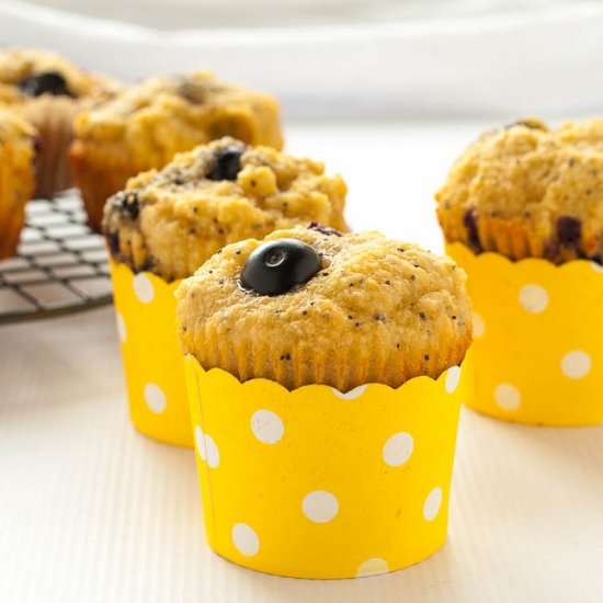 Blueberry Lemon Poppy Seed Muffins