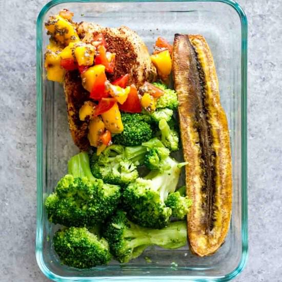 Paleo Jerk Chicken Meal Prep Bowls