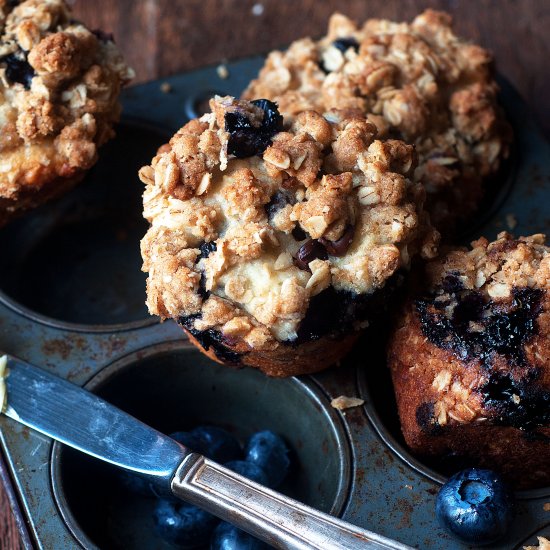 Streusel Blueberry Muffins