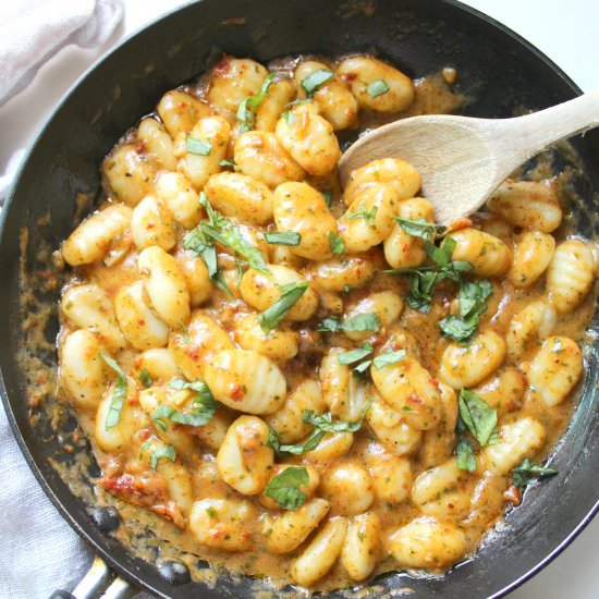 Sun-Dried Tomato Pesto Gnocci