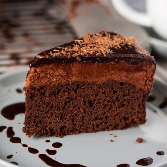 Chocolate Mousse Mud Cake