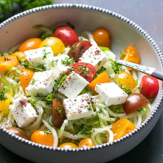 SPIRALIZED CUCUMBER SALAD