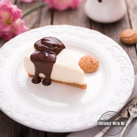 No Bake Amaretto Cheesecake