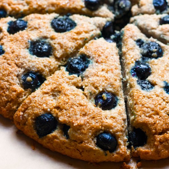 Gluten-Free Blueberry Oatmeal Scone