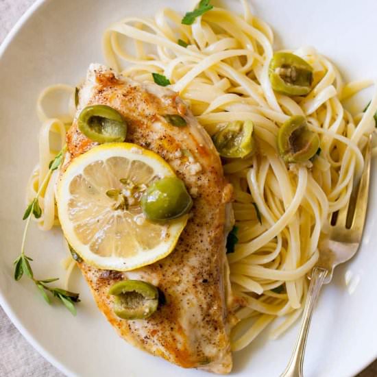 Lemon Olive Chicken Breasts