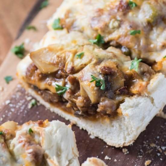 Cheesy Sausage Stuffed Bread