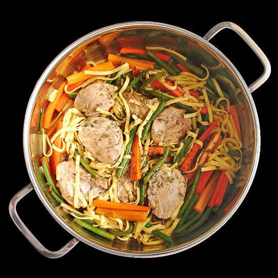 Pork and Noodle Stir Fry