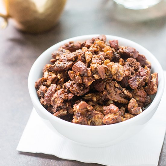 Vegan Flax Candied Nuts