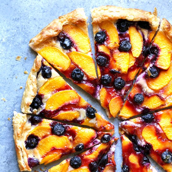 Peach Blueberry Galette