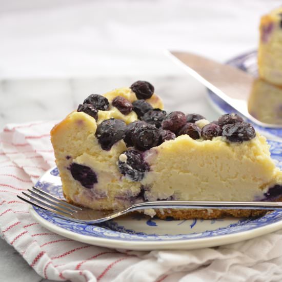 Remarkable Blueberry Cheesecake