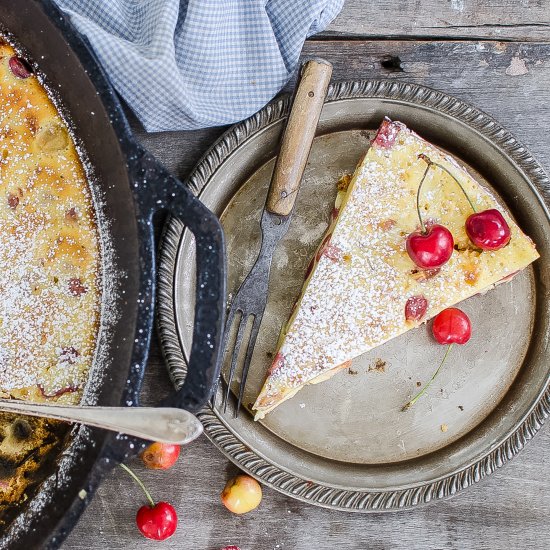 Creamy Cherry Clafoutis