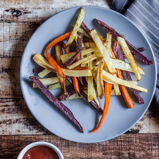 Rainbow Veggie Fries