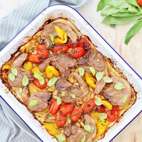 Italian Style Lamb Traybake