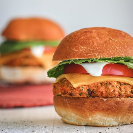 Pumpkin Veggie Burgers