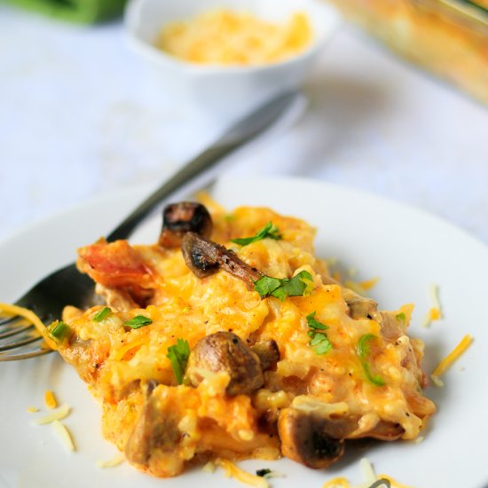 Keto Chicken and Cauliflower Casserole