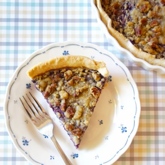 Blueberry Custard Pie