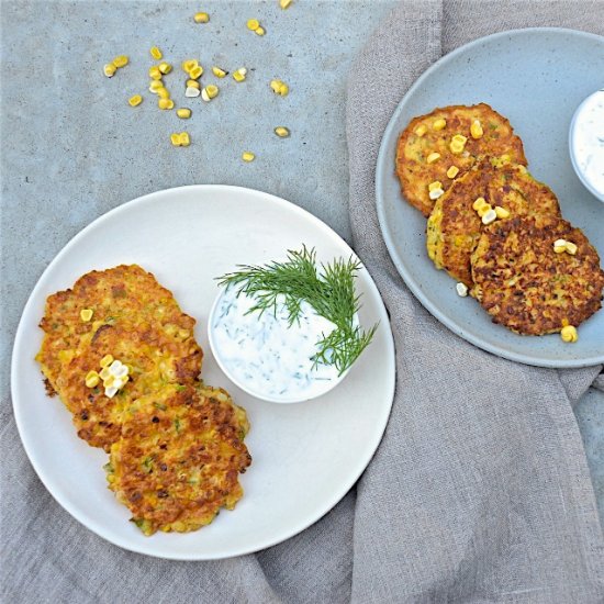 Corn and Feta Fritters