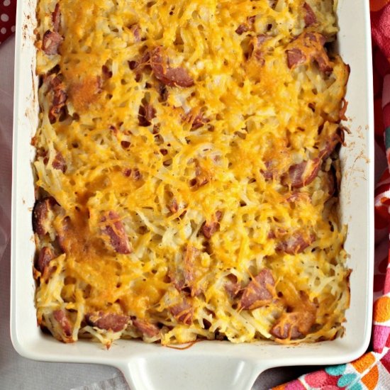 Cheesy Sausage Hash Brown Casserole