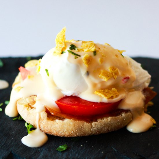 eggs benny with queso