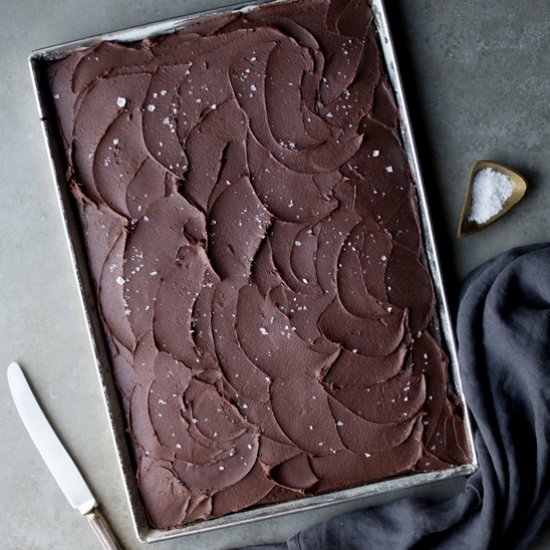 simple vegan chocolate sheet cake