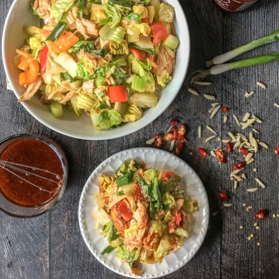 Kung Pao Chicken Salad (low carb)