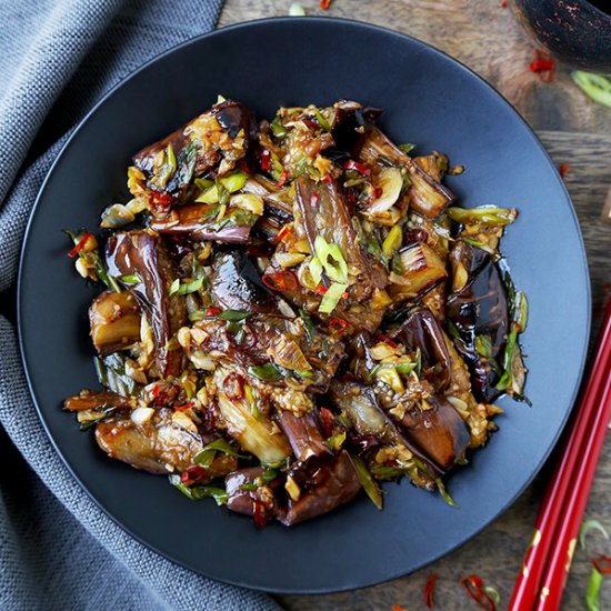 Chinese Eggplant With Garlic Sauce