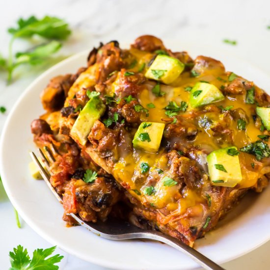 Slow Cooker Taco Casserole