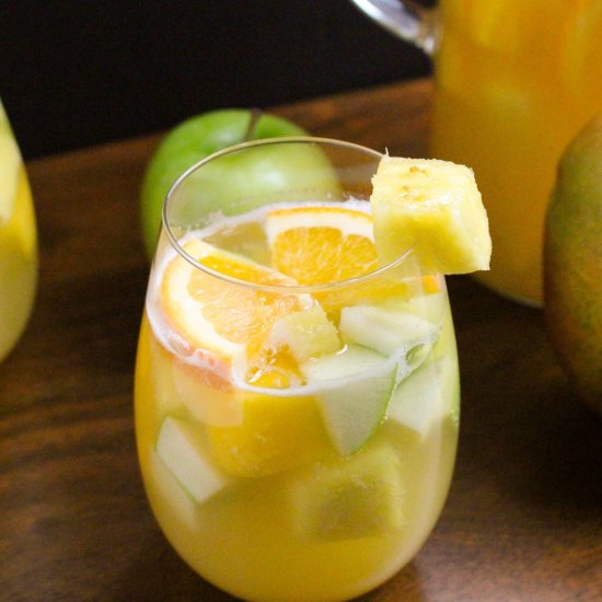 White Sangria w/ Mango & Pineapple