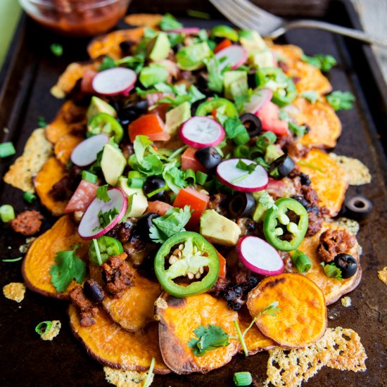 Loaded Sweet Potato Nachos