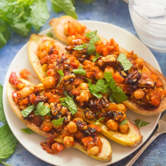 Moroccan Stuffed Squash