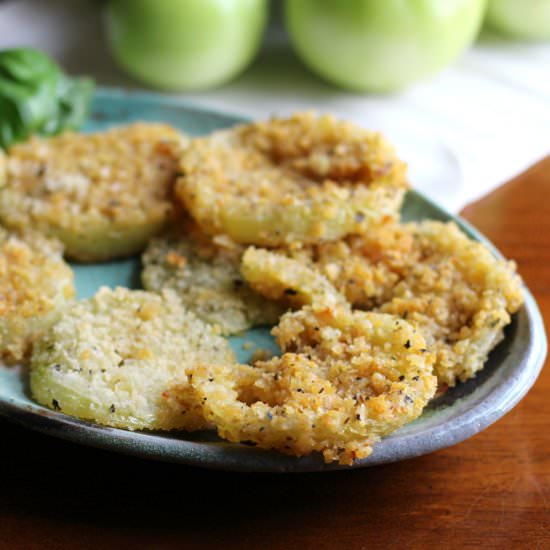 Air fryer fried green tomatoes